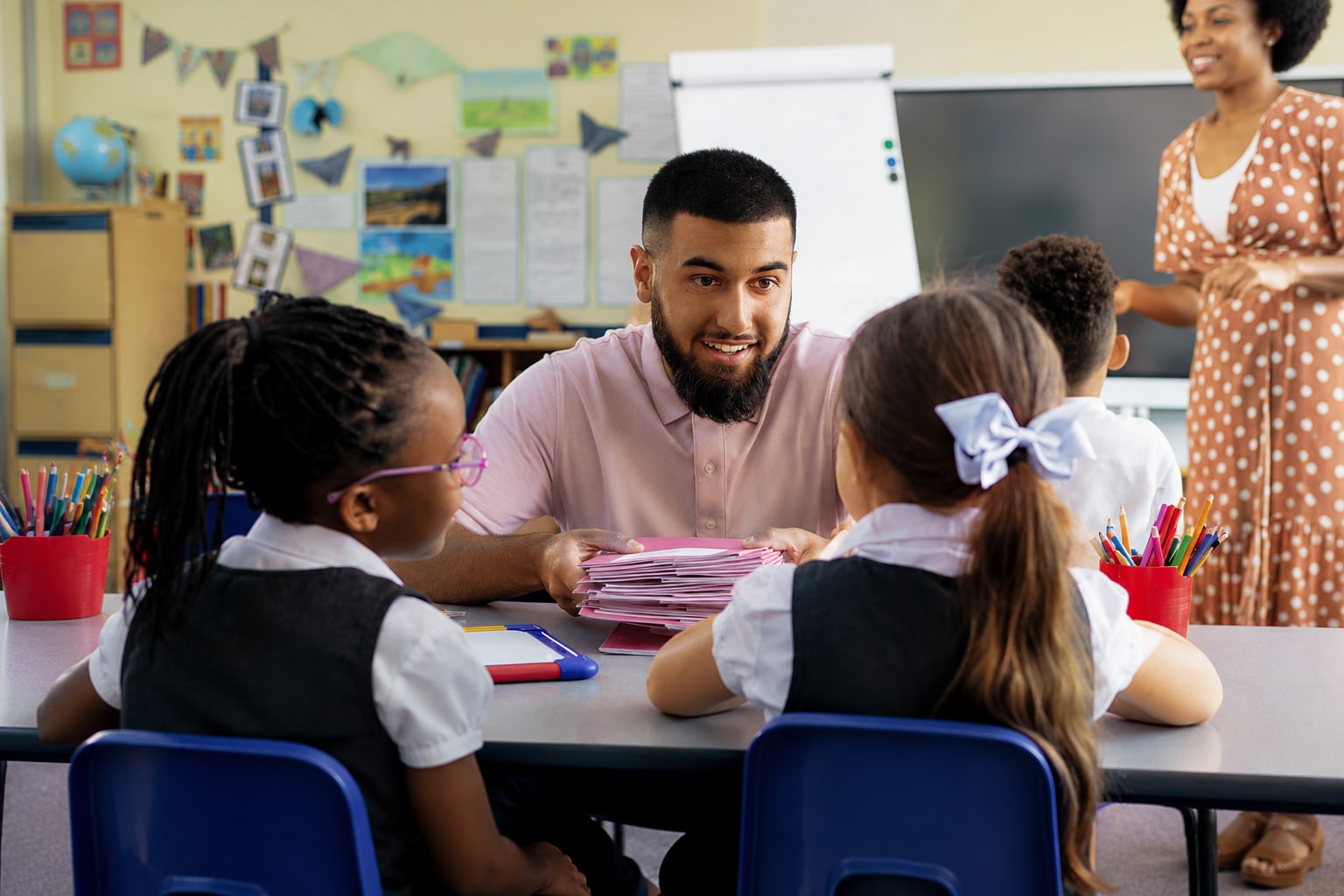 Interactive classroom learning session